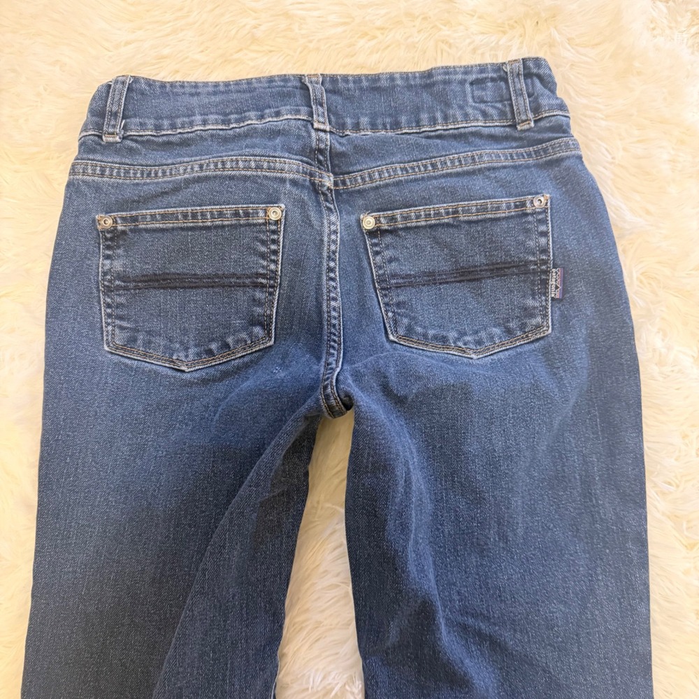 Patagonia Women 27 Dark Wash Bootcut Jeans Low Rise Gorpcore Indie 2000s Vibe - Picture 4 of 5